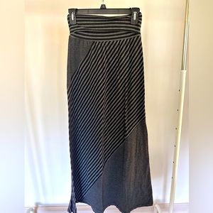 Striped maxi skirt